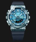 Casio G-Shock Women GM-S110LB-2ADR Tough Charm Digital Analog Dial Dark Blue Resin Band-0