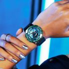 Casio G-Shock Women GM-S110LB-2ADR Tough Charm Digital Analog Dial Dark Blue Resin Band-9