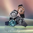 Casio G-Shock Women GM-S110LB-2ADR Tough Charm Digital Analog Dial Dark Blue Resin Band-10