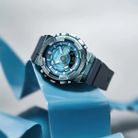 Casio G-Shock Women GM-S110LB-2ADR Tough Charm Digital Analog Dial Dark Blue Resin Band-11