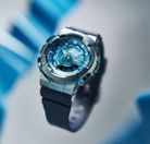 Casio G-Shock Women GM-S110LB-2ADR Tough Charm Digital Analog Dial Dark Blue Resin Band-12