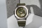 Casio G-Shock GM-S2100-3ADR CasiOak Metal Covered Digital Analog Dial Green Olive Resin Band-4