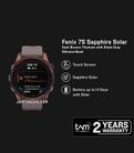 Garmin Fenix 7S 010-02539-54 Smartwatch Sapphire Solar Bronze Digital Dial Shale Gray Silicone Strap-0