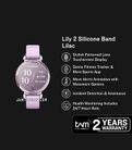 Garmin Lily 2 010-02839-21 Smartwatch Digital Dial Metallic Lilac With Lilac Silicone Strap-0