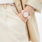 Guess Cosmo GW0034L3 Ladies White Sunray Dial Pink Silicone Strap-3