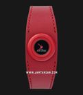 Marc Jacobs The Donut Watch MJ0120184724 Ladies Black Dial Red Leather Strap -0