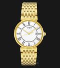 Mido Dorada M009.610.33.013.00 White Dial Gold Stainless Steel Strap-0