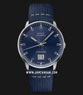 Mido Commander M021.626.17.041.00 Big Date Blue Dial Blue Fabric Strap-0