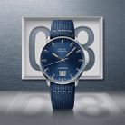 Mido Commander M021.626.17.041.00 Big Date Blue Dial Blue Fabric Strap-3