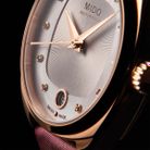 MIDO Belluna II M024.307.37.116.00 Royal Lady Special Edition White MOP Dial Burgundy Fabric Strap-4