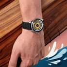 MIDO Ocean Star M026.829.17.051.00 Decompression Worldtimer Black Dial Rubber Strap + Extra Strap-8