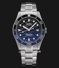 Mido Ocean Star 39 M026.907.11.041.00 80th Anniversary Blue Pattern Dial St. Steel Strap-0