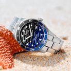 Mido Ocean Star 39 M026.907.11.041.00 80th Anniversary Blue Pattern Dial St. Steel Strap-8