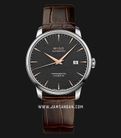 MIDO Baroncelli M027.408.16.061.00 Chronometer Silicon Automatic Anthracite Dial Brown Leather Strap-0
