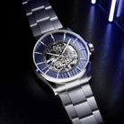 MIDO Multifort M038.436.11.041.00 Skeleton Vertigo Automatic Blue Dial Stainless Steel Strap-5