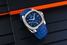 MIDO Multifort TV Big Date M049.526.17.041.00 Blue Gradient Dial Blue Rubber Strap-6