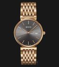 MIDO Dorada M1130.3.13.1 Grey Dial Rose Gold Stainless Steel Strap-0