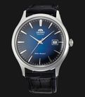 Orient Bambino V4 FAC08004D Classic Mechanical Blue Dial Black Leather Strap-0