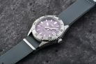 Orient Mako 40 RA-AC0Q07V Men Lilac Dial Grey Leather Strap-7