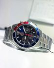 Orient Sports RA-TX0201L Mako Solar Pepsi Diver Chronograph Navy Blue Dial Metal Strap-6