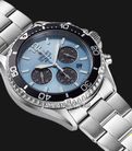 Orient Sports RA-TX0206L Diver Mako Solar Chronograph Sky Blue Dial Metal Strap-1