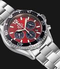 Orient Sports RA-TX0207R Diver Mako Solar Chronograph Red Dial Metal Strap-1