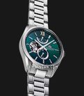 Orient Star RE-BY0005A Mechanical M34 Men Open Heart Mother Of Pearl Green Dial Metal Strap-1