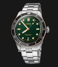 Oris Divers Sixty-Five 01-733-7707-4357-07-8-20-18 Automatic Men Green Dial Stainless Steel Strap-0