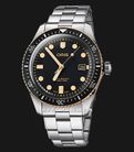 Oris Divers 01-733-7720-4354-07-8-21-18 Sixty-Five Black Dial Stainless Steel Strap-0