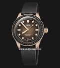 Oris Divers 01-733-7747-3986-SET Herzog Loibner Edition Brown Dial Black Leather Strap-0