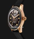 Oris Divers 01-733-7747-3986-SET Herzog Loibner Edition Brown Dial Black Leather Strap-1
