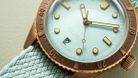 Oris Divers Sixty-Five 01-733-7771-3157-07-3-19-03BRS Cotton Candy Green Dial Green Nylon Strap-4
