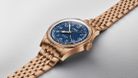 Oris Big Crown 01-754-7741-3165-07-8-20-01 Pointer Date Bronze Blue Dial Rose Gold St. Steel Strap-3