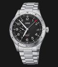 Oris Pro Pilot 01-748-7756-4064-07-8-22-08 Big Crown Timer GMT Black Dial Stainless Steel Strap-0