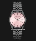 Rosefield The Ace ACPKB-A09 Ladies Pink Sunray Dial Black Stainless Steel Strap-0