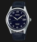 Seiko Presage SJE077J1 Craftsmanship Dark Blue Enamel Dial Dark Blue Leather Strap-0
