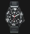 Seiko Automatic SKZ285K1 Samurai Shurikane Diver 200M Black Dial Black Stainless Steel Strap-0