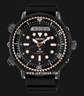 Seiko Prospex SNJ028P1 Diver Solar Arnie Digital Analog Dial Black Rubber Strap-0
