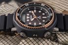 Seiko Prospex SNJ028P1 Diver Solar Arnie Digital Analog Dial Black Rubber Strap-12