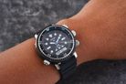 Seiko Prospex SNJ035P1 PADI Arnie Solar Divers 200M Digital Analog Dial Black Silicone Strap-9