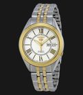 Seiko 5 Sports SNKL36K1 Automatic White Dial Dual Tone Stainless Steel Strap-0