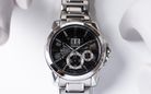 Seiko Premier SNP165P1 Big Date Perpetual Black Dial Stainless Steel Strap-4