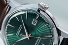Seiko Presage SRPD37J1 Cocktail Time Mockingbird Automatic Green Dial Brown Leather Strap-9