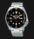 Seiko 5 Sports SRPD57K1 5KX SKX Sports Style Automatic Black Dial Stainless Steel Strap-0