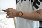 Seiko 5 Sports SRPD59K1 5KX SKX Sports Style Automatic Orange Dial Stainless Steel Strap-4