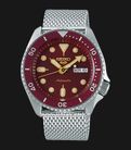 Seiko 5 Sports SRPD69K1 5KX SKX Sports Style Automatic Red Dial Mesh Strap-0