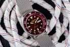 Seiko 5 Sports SRPD69K1 5KX SKX Sports Style Automatic Red Dial Mesh Strap-3