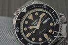 Seiko 5 Sports SRPD73K1 SKX Sports Style Automatic Black Dial Silver Mesh Strap-5