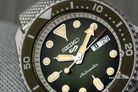 Seiko 5 Sports SRPD75K1 SKX Sports Style Automatic Green Sunburst Dial Silver Mesh Strap-5
