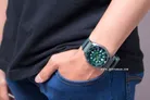 Seiko 5 Sports SRPD77K1 5KX Avocado SKX Sports Style Automatic Green Dial Green Nylon Strap-3